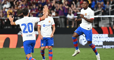 "Thần đồng" Ansu Fati tỏa sáng, Barcelona đánh bại AC Milan